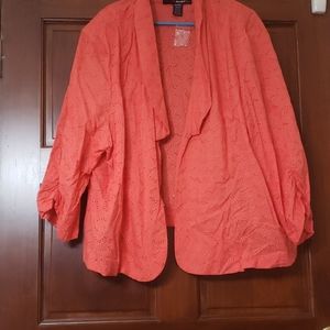 Melon eyelet jacket